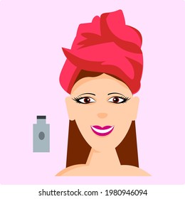 Latest and creative makeup icon of moisturiser.