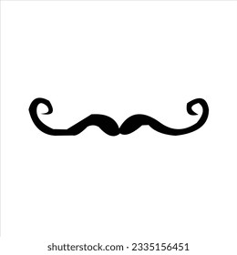the latest creative mustache vector logo design