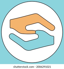 Latest, creative, trendy vector icon of support for web and mobile.