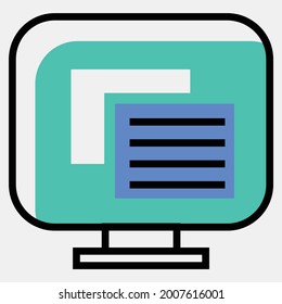 Icono vector más reciente, creativo, de moda de presentación para web y móvil.