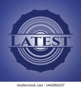 Latest denim background. Vector Illustration. Detailed.
