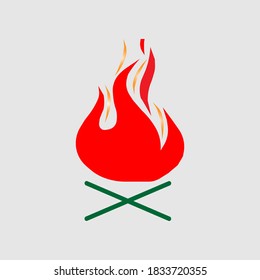 latest fire. latest fire icon. flat design. vector illustration
