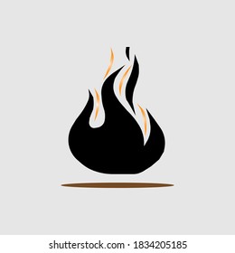 último incendio. último icono de fuego. diseño plano. ilustración vectorial