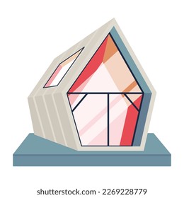 Último diseño plano de lodge moderno 