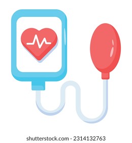 Latest flat icon of bp cuff 