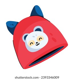 Latest flat icon design of baby beanie 