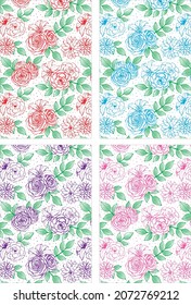 diseños y patrones florales más recientes