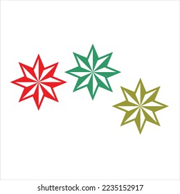 latest flower of the year vector logo design