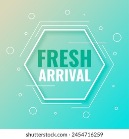 latest and fresh arrival template for retail store vector