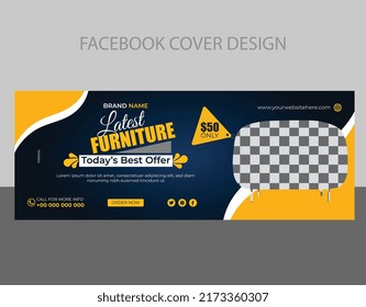 Latest furniture social media banner, post design