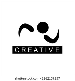latest g art swimming training logo vector design