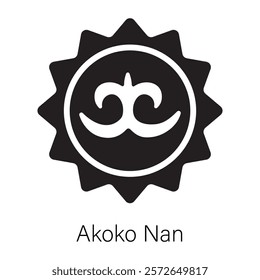 Latest glyph icon of akoko nan 