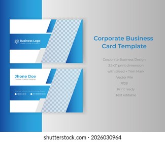 Latest Gradient color Creative Corporate Business identity id Card vector