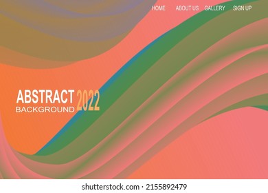 The latest green, orange and blue color blend abstract background wallpaper design