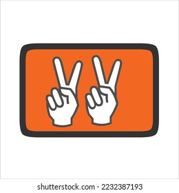 latest hand logo vector symbol