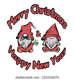 Latest Merry Christmas Gnome illustration