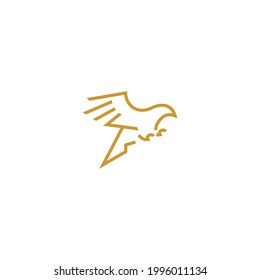 latest minimalist modern eagle logo