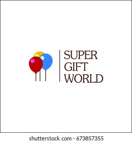 Latest and modern flat logo design for toy and gift shop in eps 10