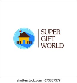 Latest and modern flat logo design for toy and gift shop in eps 10