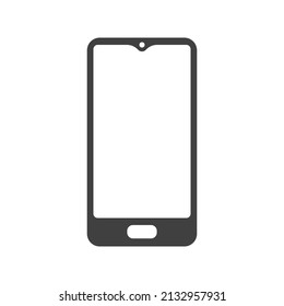 último vector de icono de smartphone moderno aislado