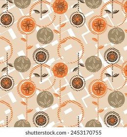 latest multicolor abstract pattern background most usable indian motif zigzag shibori paisley and strip design