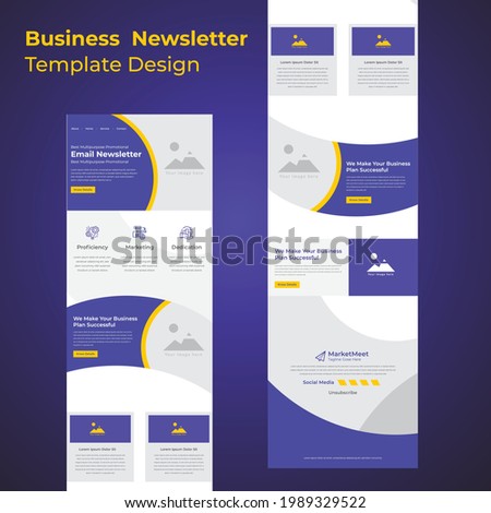 Latest Multipurpose Corporate Business Campaign Promotional Mailchimp Email Template Design