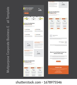 Latest multipurpose corporate business mail chimp template Design