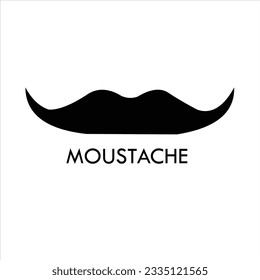 Latest mustache arts vector logo design black color design