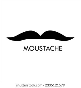 Latest mustache arts vector logo design black color design