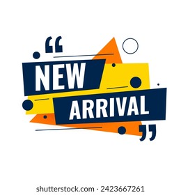 latest and new arrival promo template in modern style vector