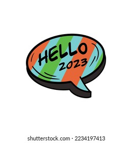 the latest new year icons set, new year sticker, ballons, new year equipment