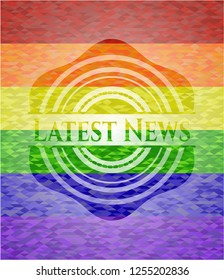 Latest News lgbt colors emblem 