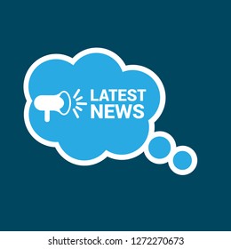 Latest News Megaphone Label 