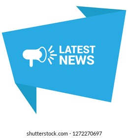 Latest News Megaphone Label 