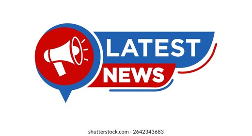 Latest News text with classic gramophone illustration, combining retro music elements with modern blog aesthetics for website headers and content announcements.