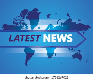 Latest news vector illustration concept, Latest News word, can use for landing page, template, ui web, mobile app poster, banner flyer. Creative Blogging illustration
