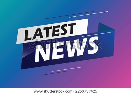 Latest news word concept vector illustration with blue lines modern futuristic 3d style for landing page template ui web mobile app poster banner flyer background gift card coupon label wallpaper