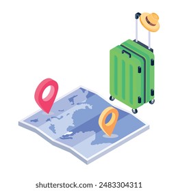 Latest Online Reservations Isometric Icons 

