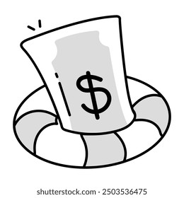 Latest Pack of Banking and Investment Doodle Icons 

