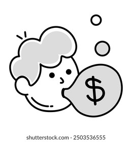 El último paquete de iconos de Doodle de banca e inversión 

