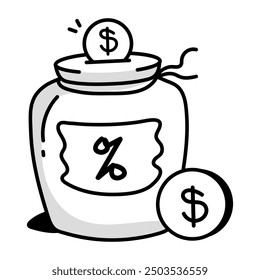 Latest Pack of Banking and Investment Doodle Icons 

