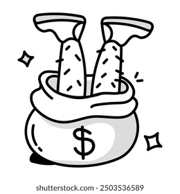El último paquete de iconos de Doodle de banca e inversión 

