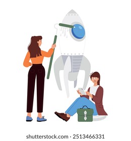 Último pacote de ilustrações simples de inicialização de negócios 

