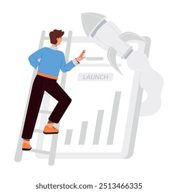 Latest Pack of Business Startup Flat Illustrations 


