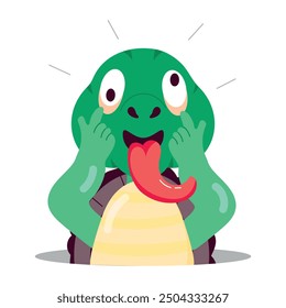 Latest Pack of Flat Style Cute Turtle Cartoons

