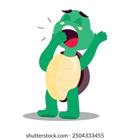 Latest Pack of Flat Style Cute Turtle Cartoons

