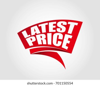 LATEST PRICE labels banners