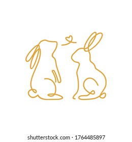el logo de la última línea de conejo
