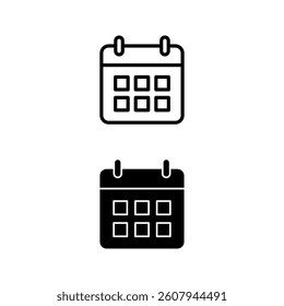 Latest Schedule Calendar Vector Icon