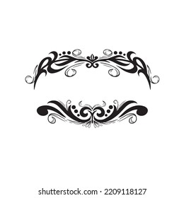 the latest set of creative name frame ornaments, text ornaments with an elegant style